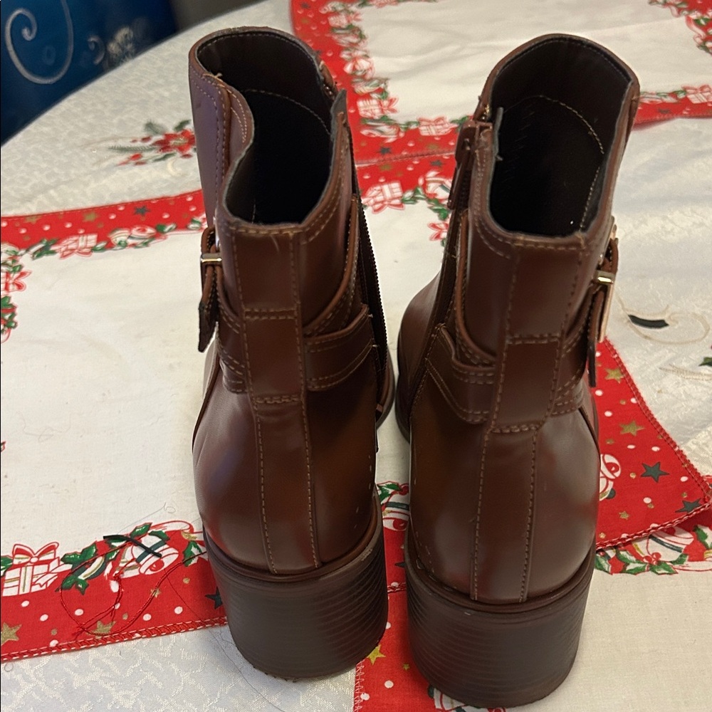 Kelly & Katie Brown Ankle Booties